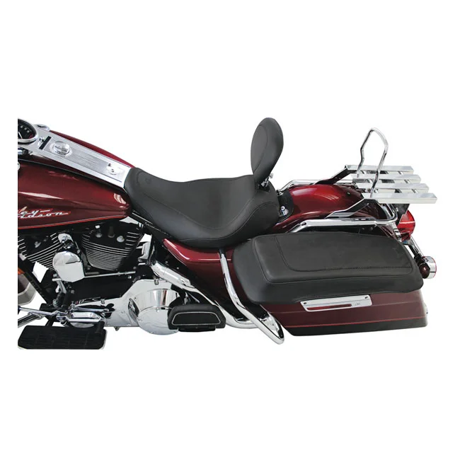 Mustang Wide Tripper solo seat. With rider backrest