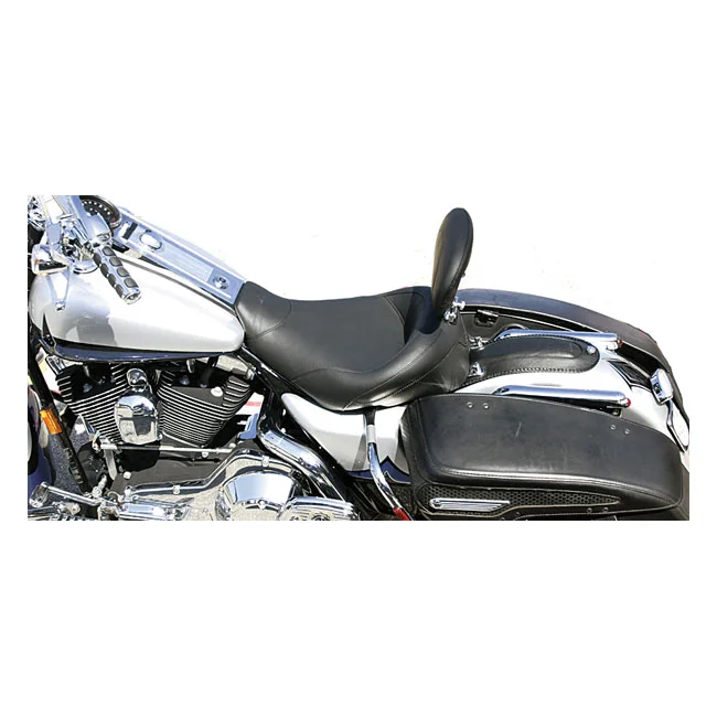 Mustang Standard Touring solo seat. With rider backrest