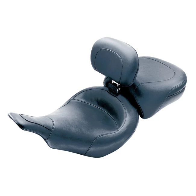 Mustang Standard Touring solo seat. With rider backrest