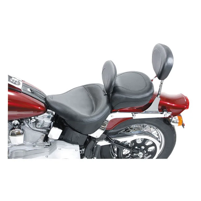 Mustang Wide Touring solo seat. With rider backrest