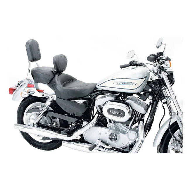 Mustang Wide Touring solo seat. With rider backrest