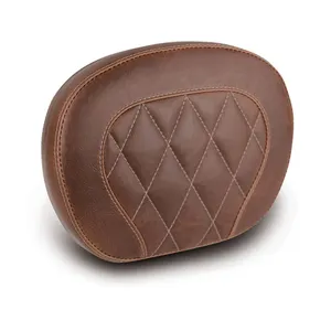 Mustang Mustang, setback sissy bar pad. Brown. Diamond