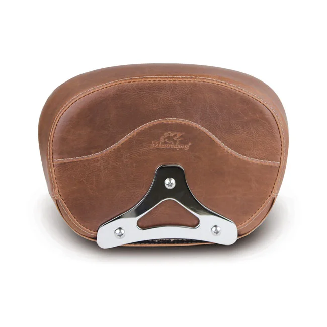 Mustang Sissy bar back pad. Brown. Diamond