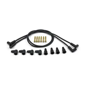 Compu-Fire Compu-Fire, 8mm spark plug 4 wire set, universal. Black