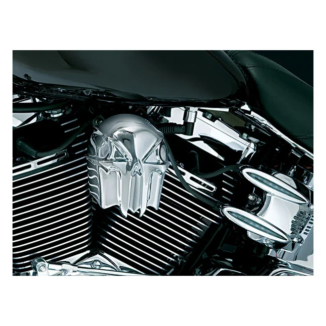 Kuryakyn Skull horn cover. Chrome