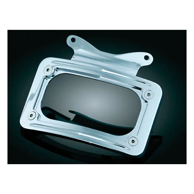 Kuryakyn Curved license plate mount. Chrome