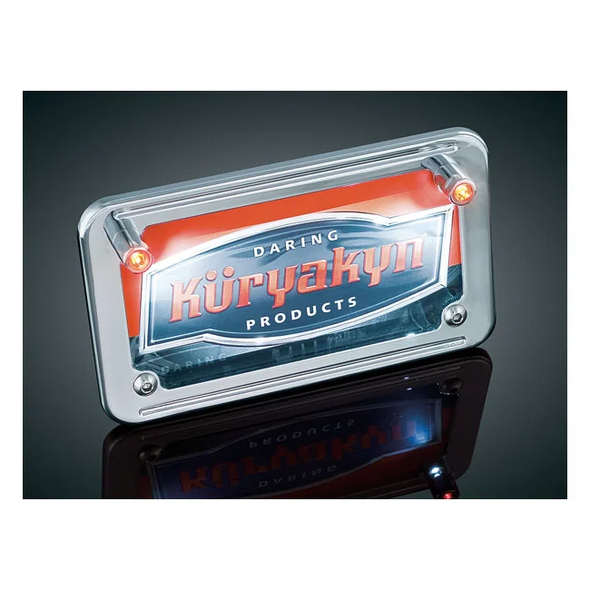 Kuryakyn LED license plate bolt lights.w/turn signal accent