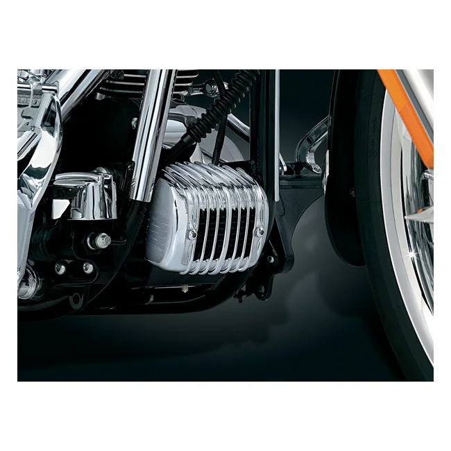 Kuryakyn Voltage regulator/recifier cover. Chrome