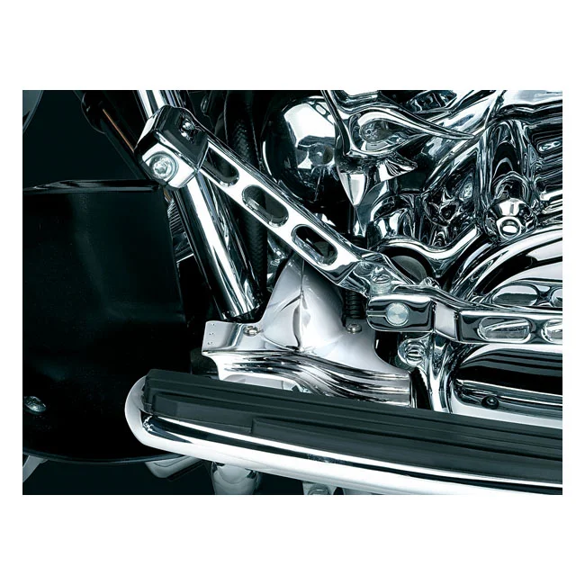 Kuryakyn Touring lower front frame cover. Chrome