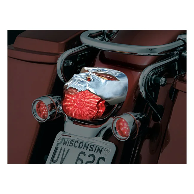 Kuryakyn Zombie taillight cover. Chrome