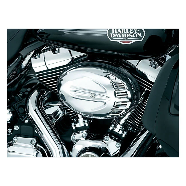 Kuryakyn Scarab air cleaner cover. Chrome