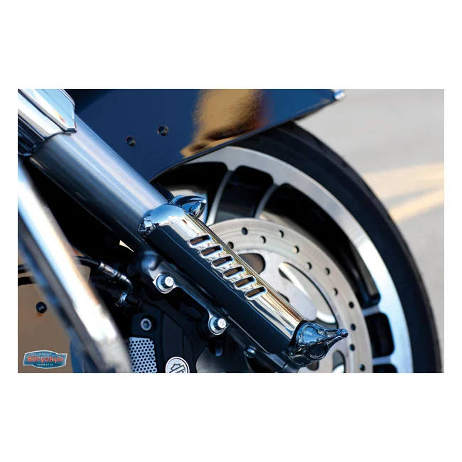Kuryakyn Lower leg deflector shields. Chrome