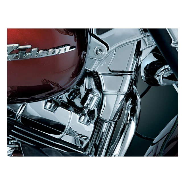 Kuryakyn FLT stabilizer link cover. Chrome