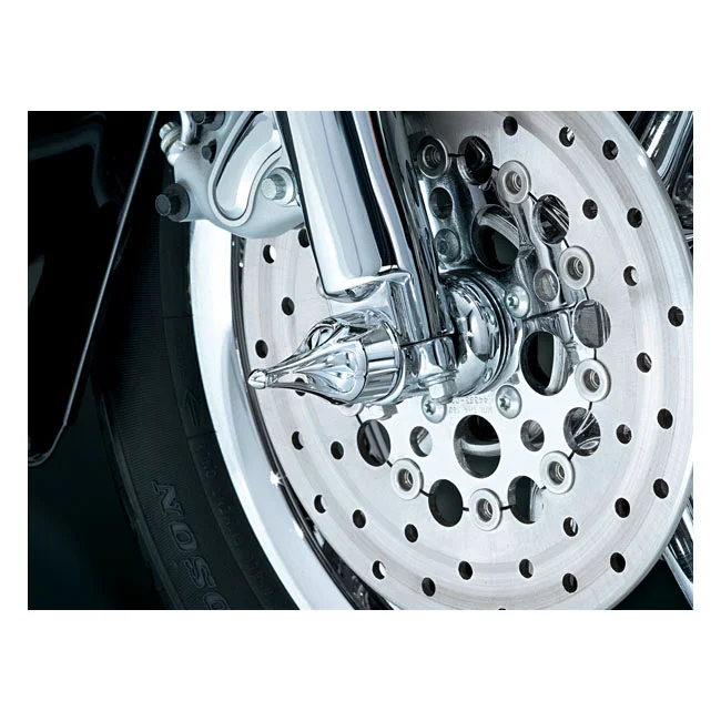 Kuryakyn Front axle cover set roman. Chrome