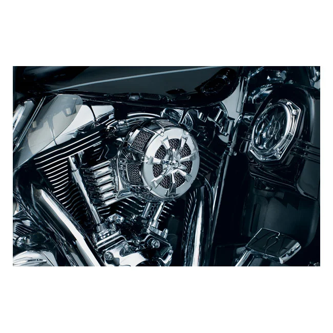 Kuryakyn Alley Cat air cleaner cover. Chrome