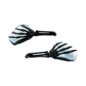 Kuryakyn Kuryakyn, Skeleton-hand mirror set. Black hand, chrome head
