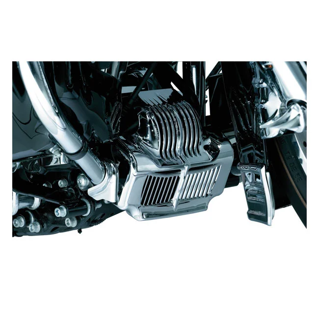 Kuryakyn Oil cooler cover. Chrome