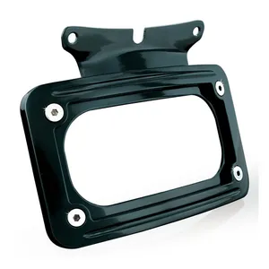 Kuryakyn Kuryakyn, curved license plate mount. Black