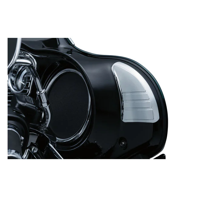 Kuryakyn Tri-line inner fairing cover. Chrome
