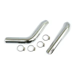 MCS Big Twin plain heat shield set chrome