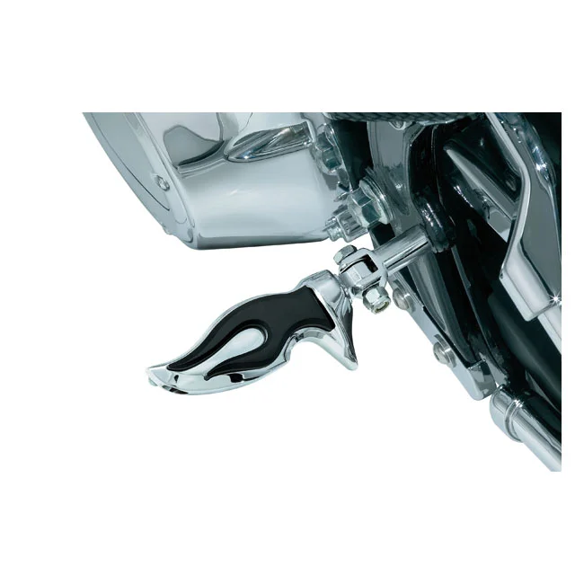 Kuryakyn Flamin'' foot pegs. Chrome