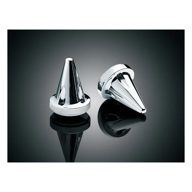 Kuryakyn Stiletto grip end caps. Chrome