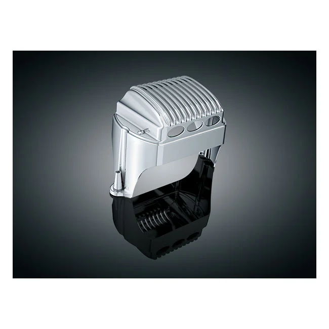 Kuryakyn Touring voltage regulator/rectifier cover. Chrome