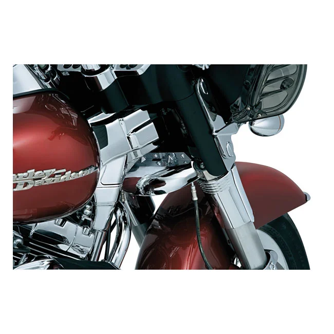 Kuryakyn Touring deluxe frame neck cover. Chrome