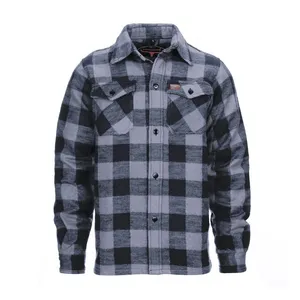 Army Surplus Lumberjack flannel shirt checkered grey/black