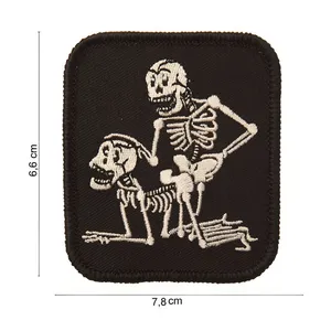 Army Surplus Patch Two Skeletons