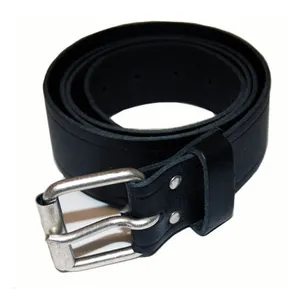 Army Surplus Leather belt with buckle black