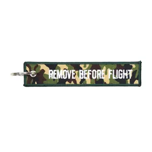 Army Surplus Remove before flight keychain