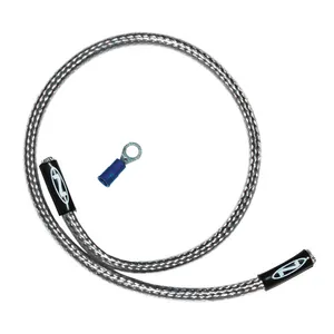 Namz NAMZ, oil pressure harness cover. Braided steel, 18"