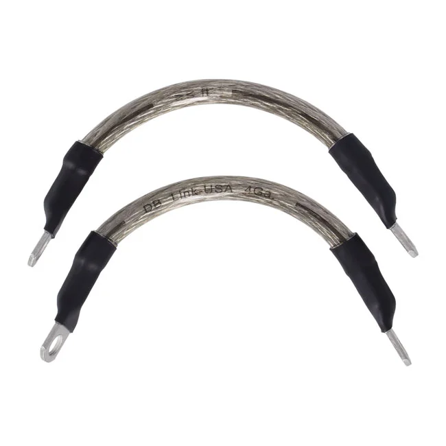 Namz Battery cable set. Clear. 6 inch (15cm)