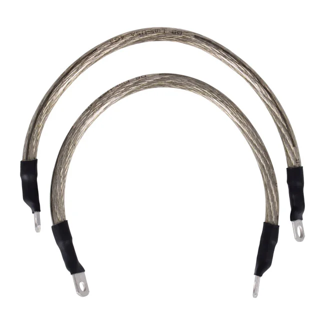 Namz Battery cable set. Clear. 13 inch (33cm)