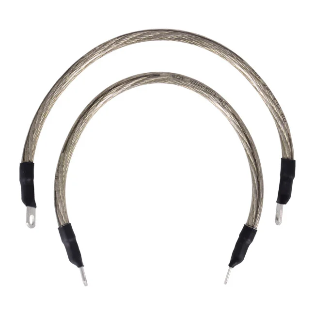 Namz Battery cable set. Clear. 15 inch (38cm)