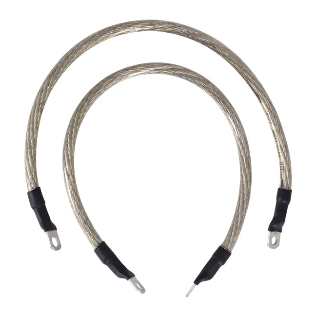 Namz Battery cable set. Clear. 17 inch (43cm)