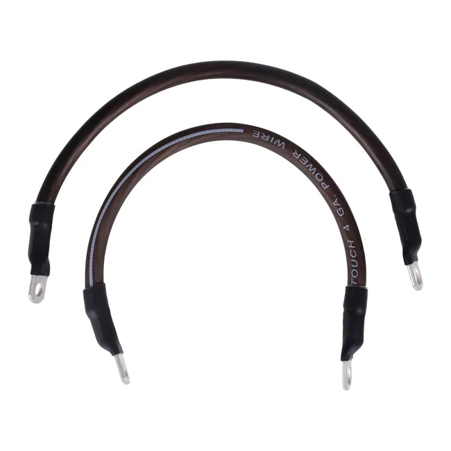 Namz Battery cable set. Black. 11 inch (27.5cm)