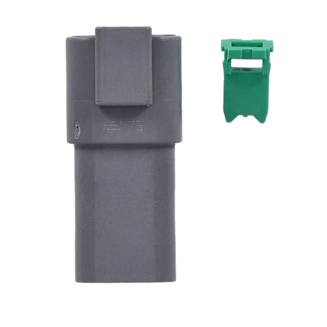 Namz Deutsch connectors. Gray, receptacle, 4-pins - 72124-94GY