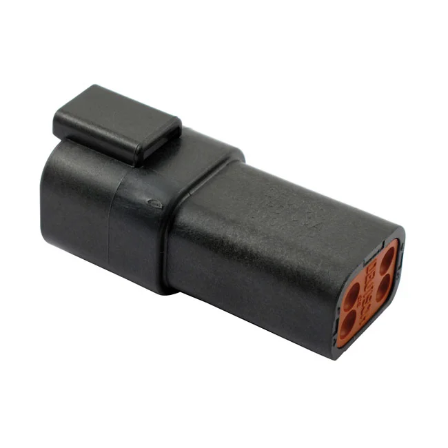 Namz Deutsch connectors. Black, receptacle, 4-pins - 72104-94BK