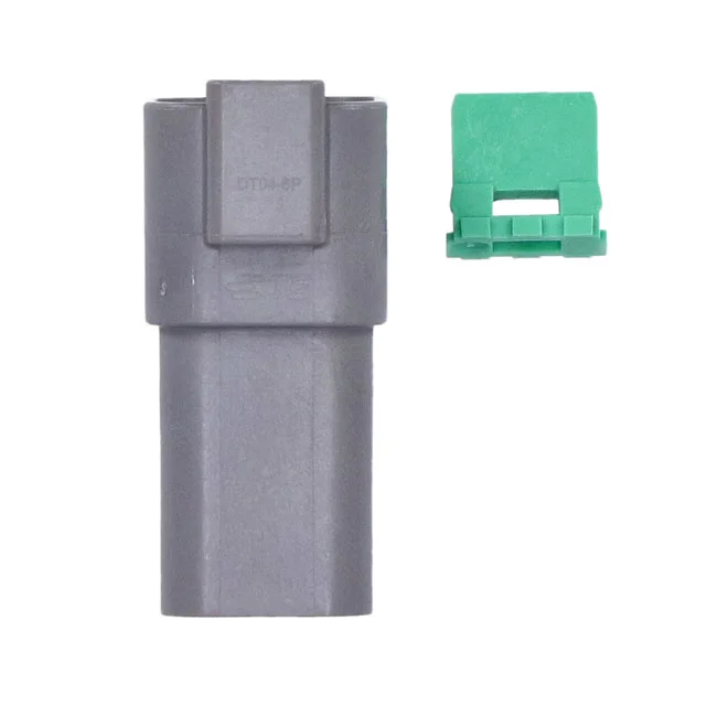 Namz Deutsch connectors. Gray, receptacle, 6-pins - 72126-94GY