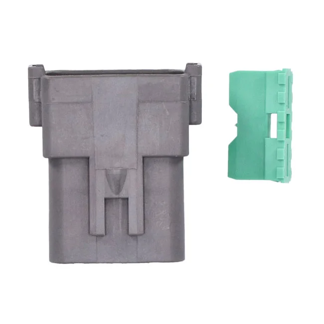 Namz Deutsch connectors. Gray, receptacle, 12-pins