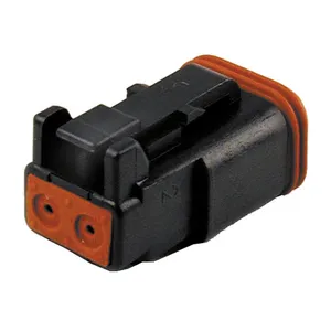 Namz NAMZ, Deutsch DT connectors. Black, plug housing, 2-pins