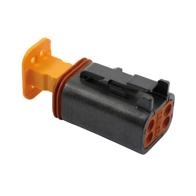 Namz Deutsch DT connectors. Black, plug housing, 4-pins