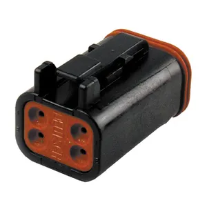 Namz NAMZ, Deutsch DT connectors. Black, plug housing, 4-pins