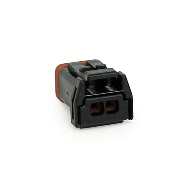 Namz Deutsch MX-1900 connector. Black, plug, 2-pins - 72906-11