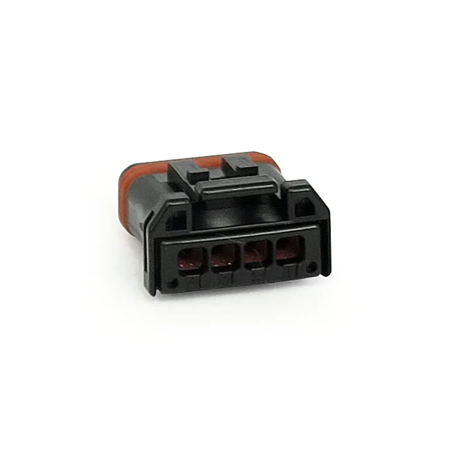 Namz Deutsch MX-1900 connector. Black, plug, 4-pins - 72908-11