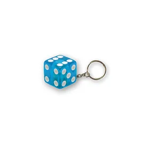 TrikTopz Triktopz Dice key chain blue glitter