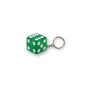 TrikTopz Triktopz Dice key chain green glitter
