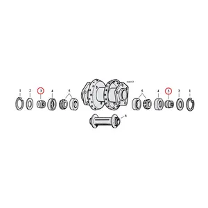 MCS Wheel hub axle spacer